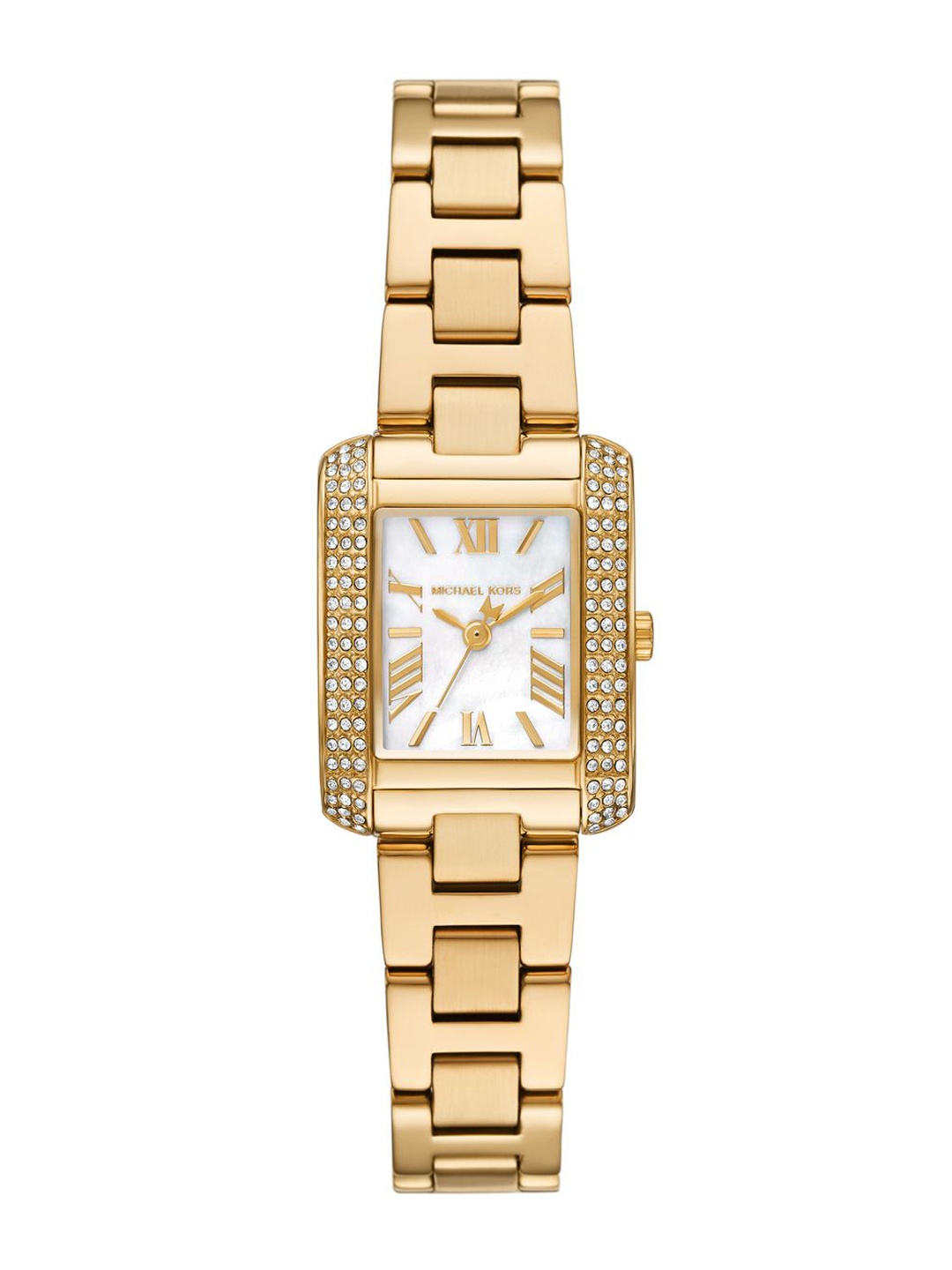 

Michael Kors Women Embellished Dial & Stainless Steel Straps Analogue Watch AK_MK4867, Gold