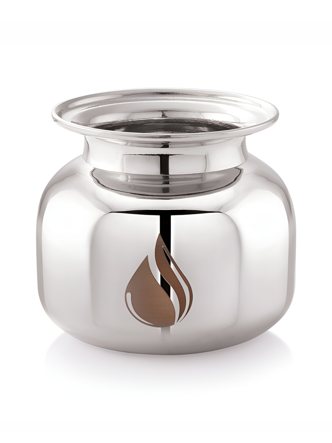 

MUKTI Glossy Stainless Steel Neer Pooja Essentials Lota - 400ml, Silver