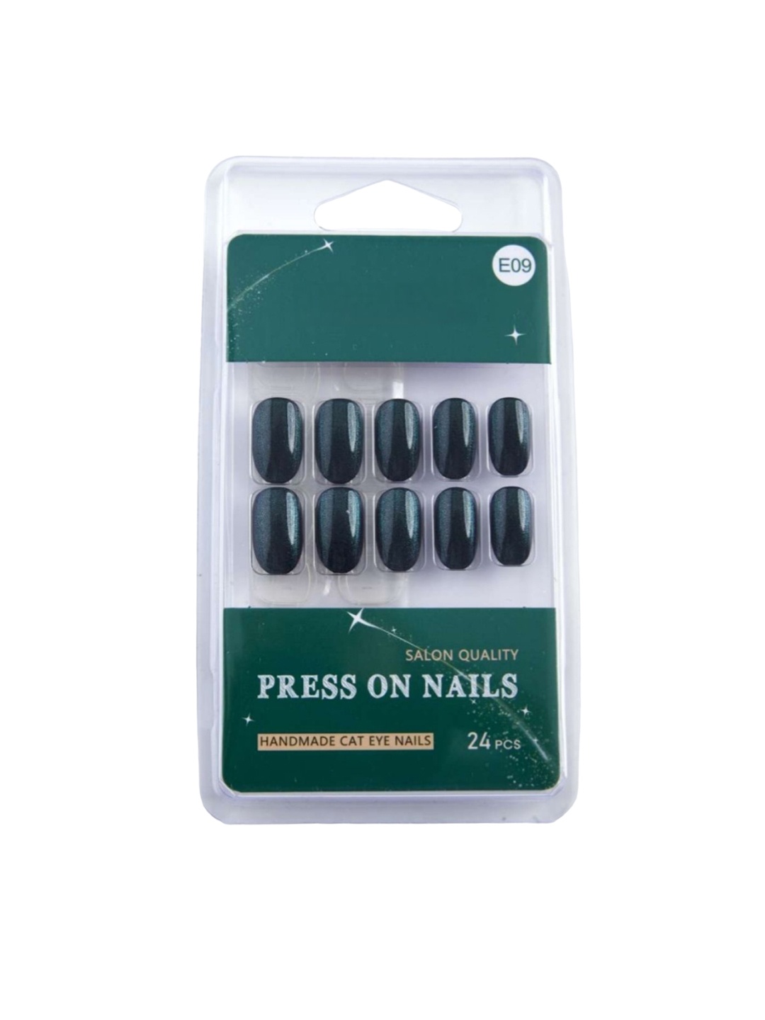 

RANORE Set Of 24 Cat Eye Press On Nails - E09, Green