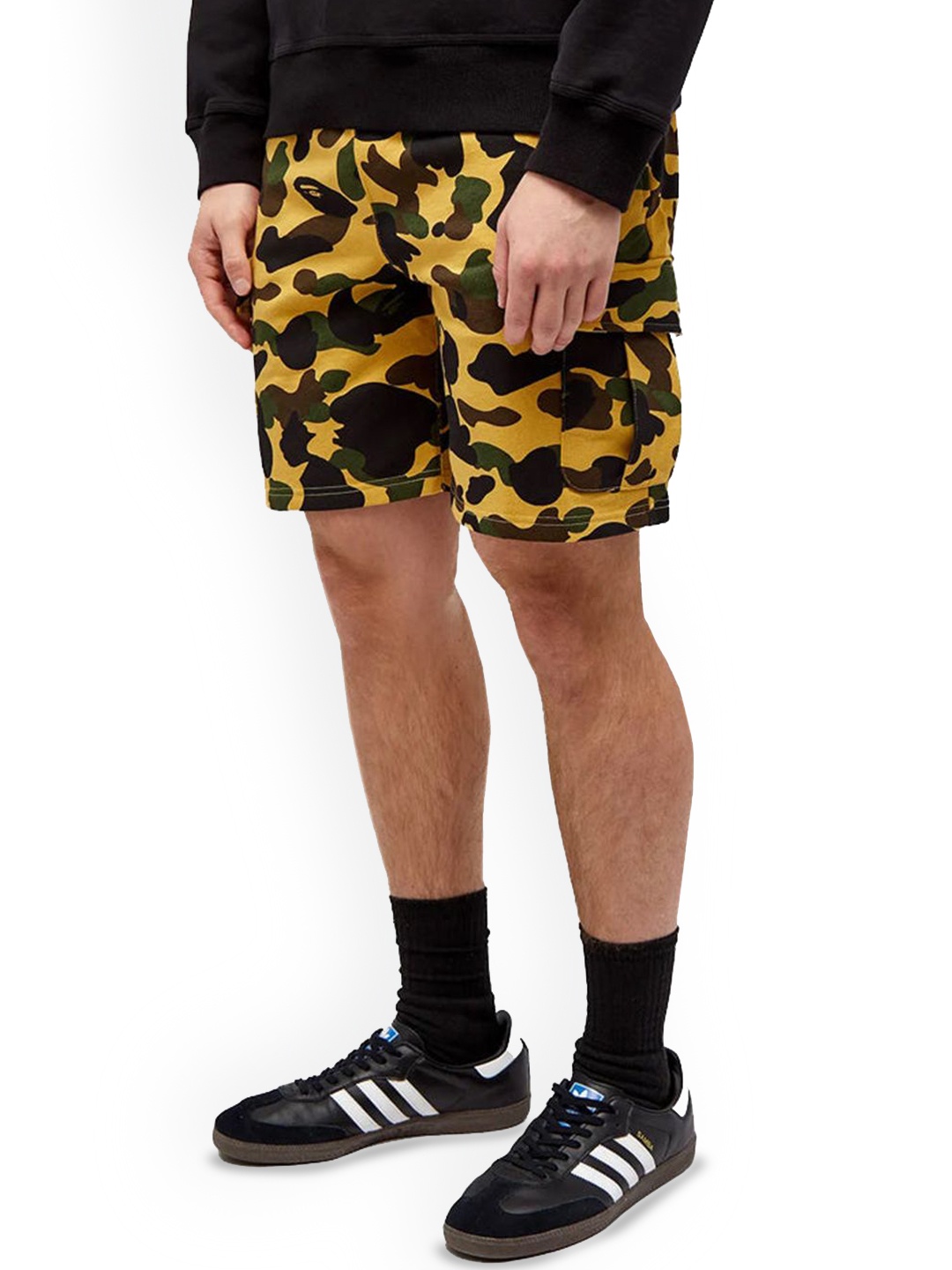 

Bape Men 1st Camo 6 Pocket Sweat Shorts, Yellow