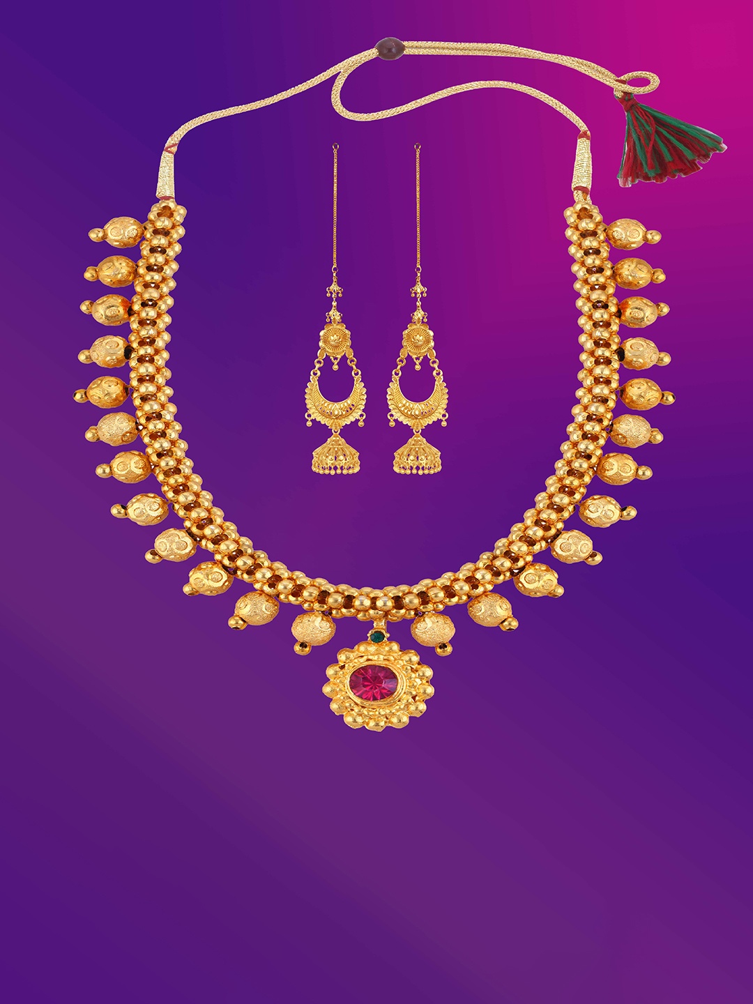 

Lila Gold-Plated Jewellery Set