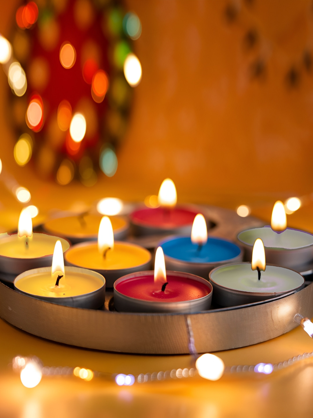 

Special You Maroon & Blue 40 Pieces Tea Light Candles