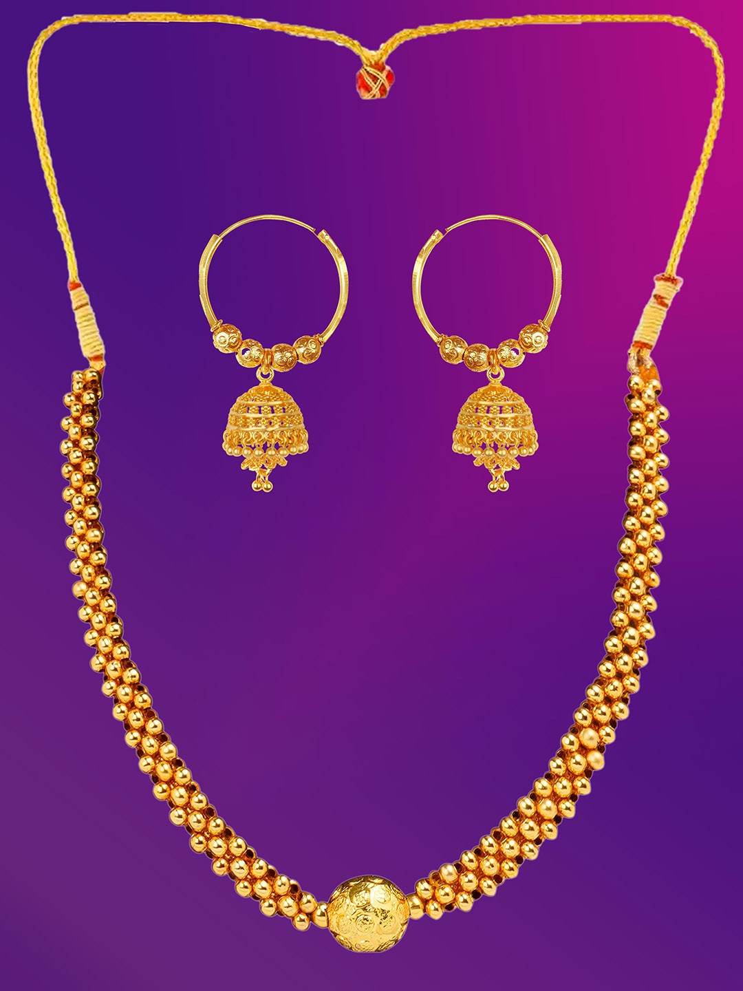 

Lila Gold-Plated Jewellery Set