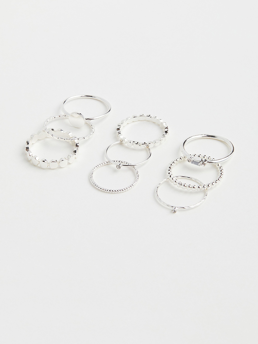 

H&M 9-Pack Rings, Silver