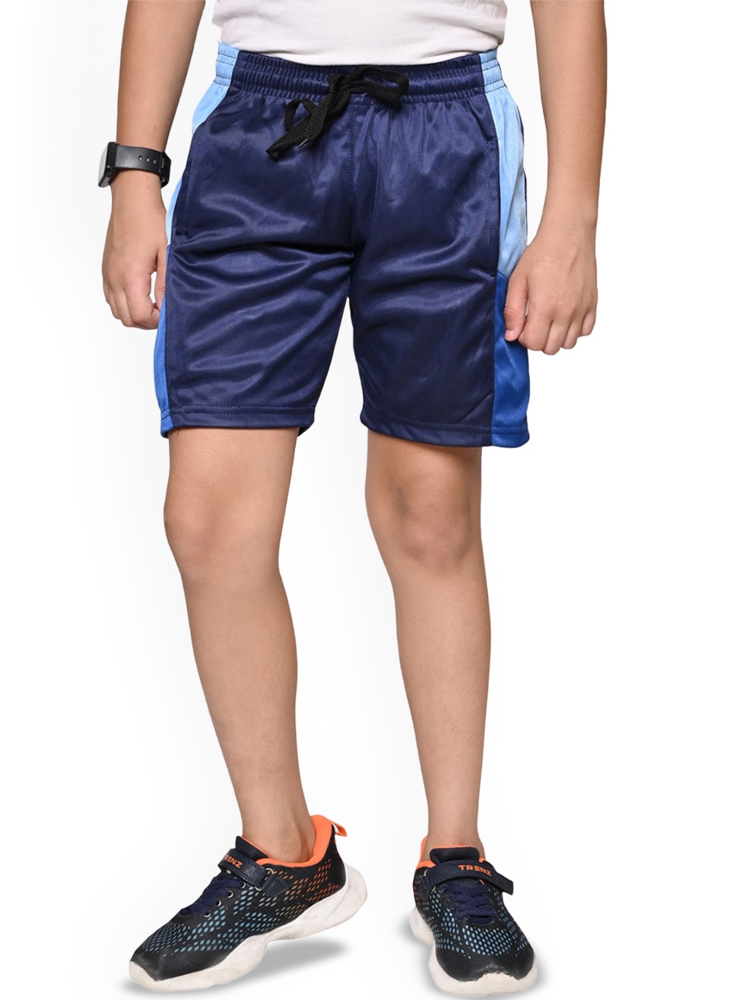 

BAESD Boys Regular Fit High-Rise Shorts, Navy blue