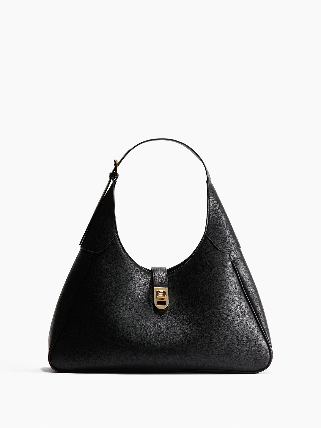 

H&M Triangular Shoulder Bag, Black