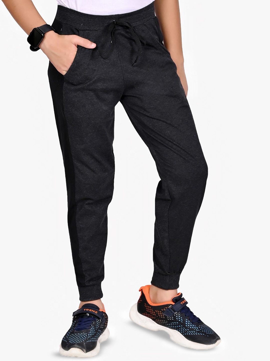 

BAESD Boys Regular Fit Cotton Joggers, Grey