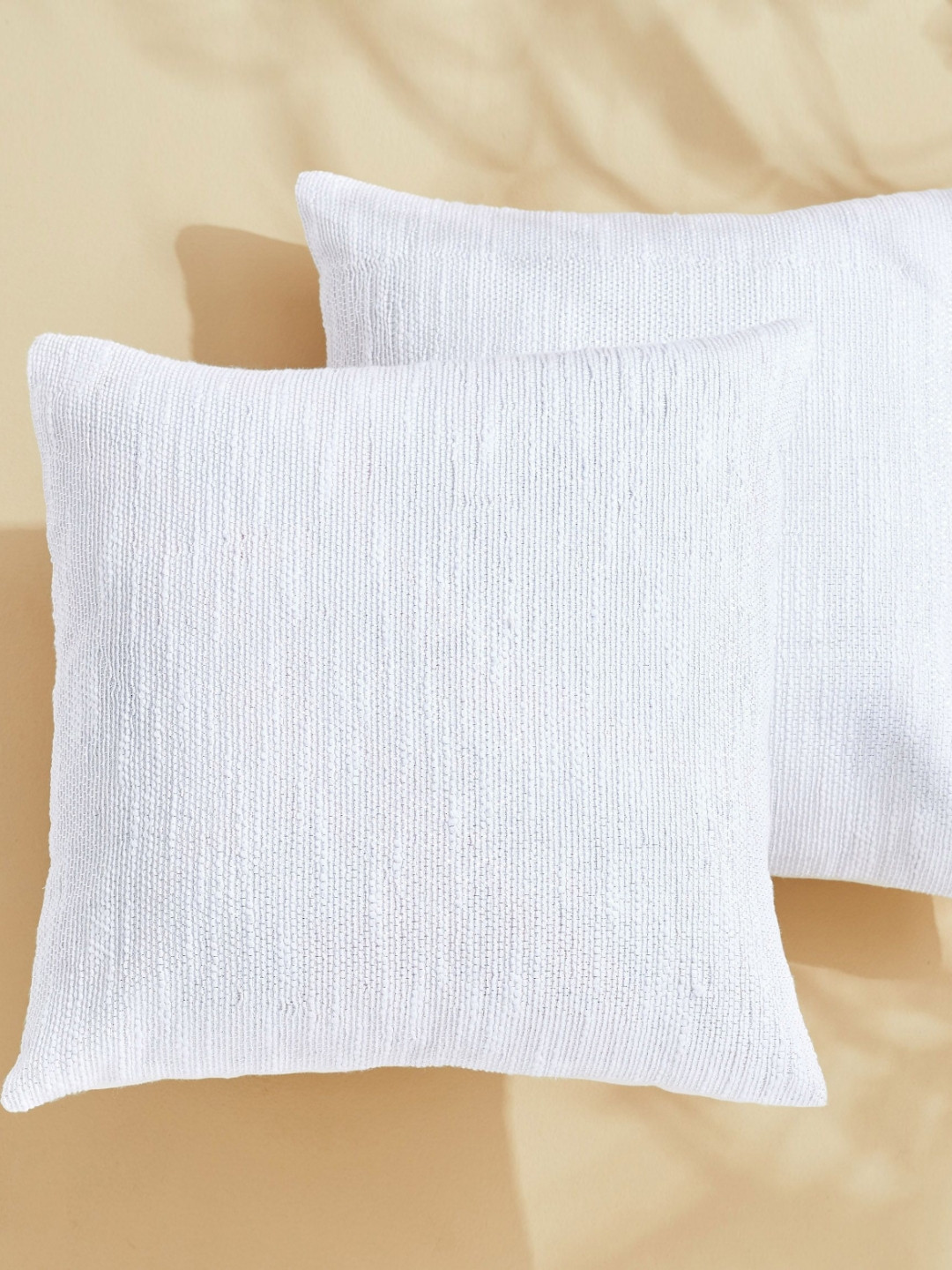 

Home Centre White Set of 2 Square Cushion Covers
