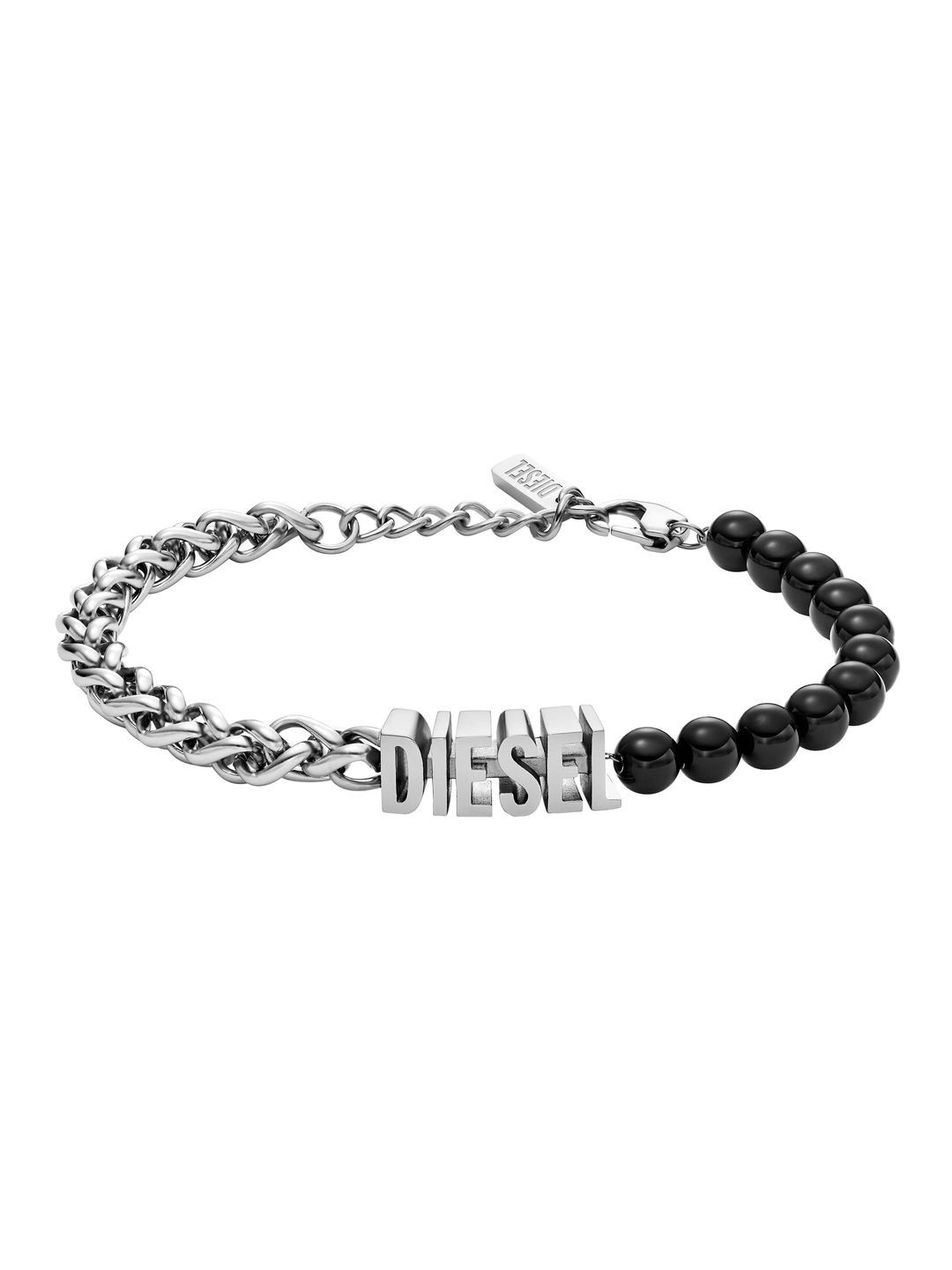 

DIESEL Unisex Stainless Steel Link Bracelet, Silver