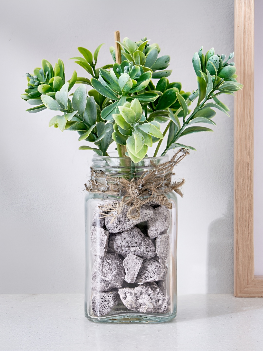 

Home Centre Green 1 Pieces Baily Basil Artificial Plant With Pot