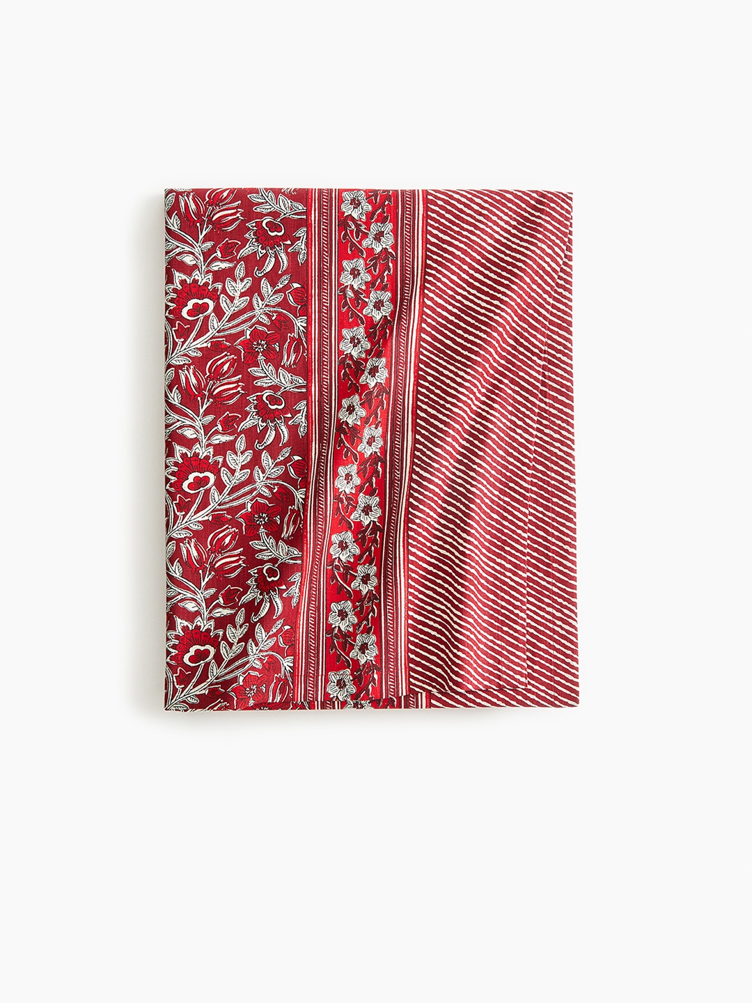 

H&M Red & White Patterned Cotton Table Cloth