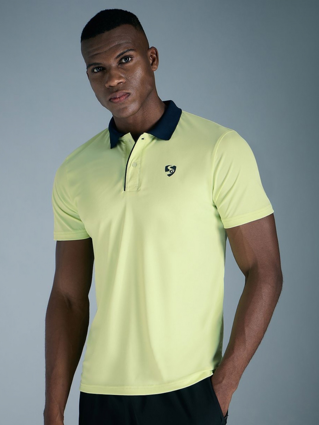 

SG Men Solid Polo Collar T-shirt, Yellow