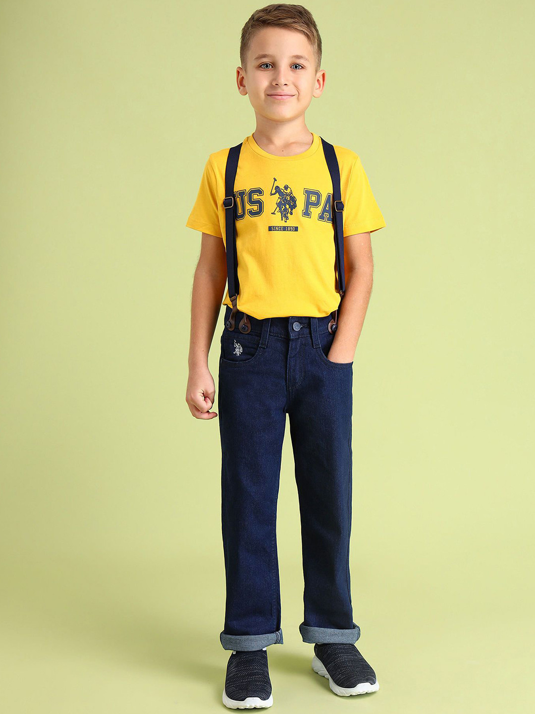 

U.S. Polo Assn. Kids Boys Cotton Classic Stretchable Jeans, Blue