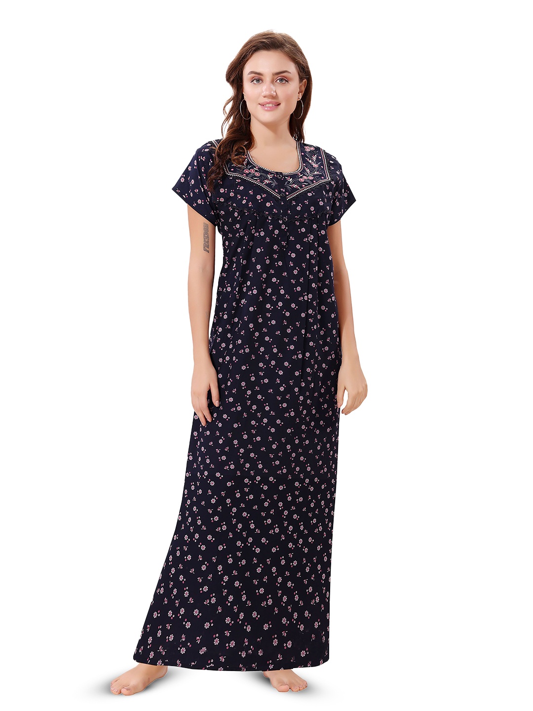 

Soulemo Printed Maxi Nightdress, Blue