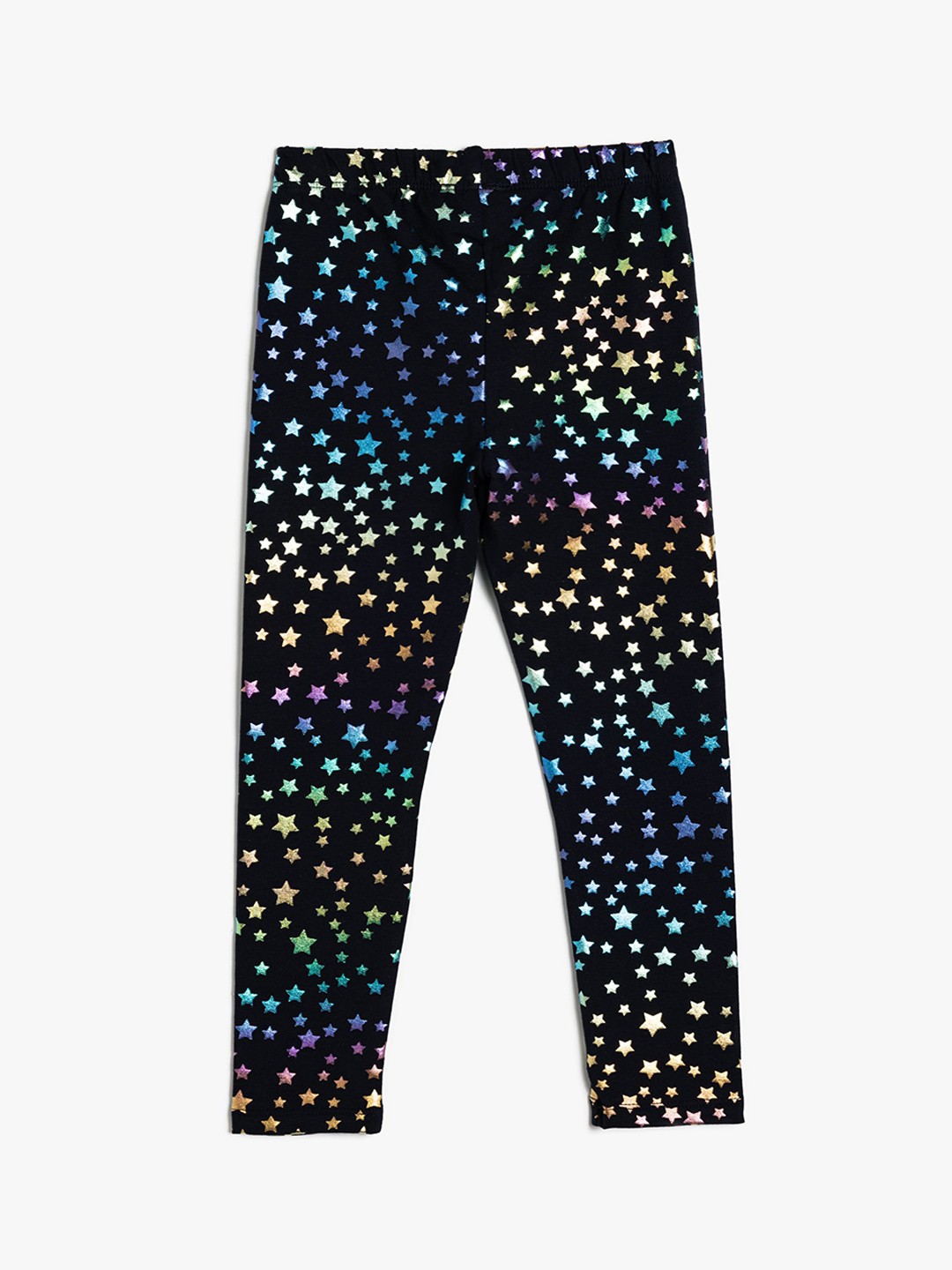 

Koton Girls Mid-Rise Ankle-Length Leggings, Black