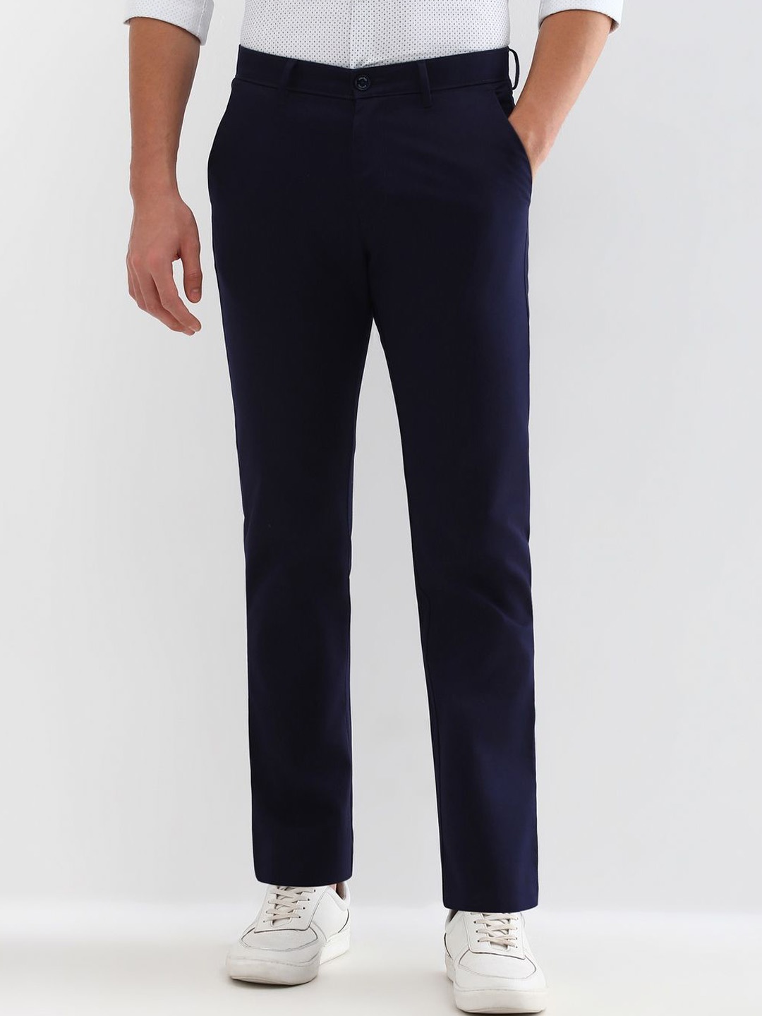 

Allen Solly Men Trousers, Navy blue