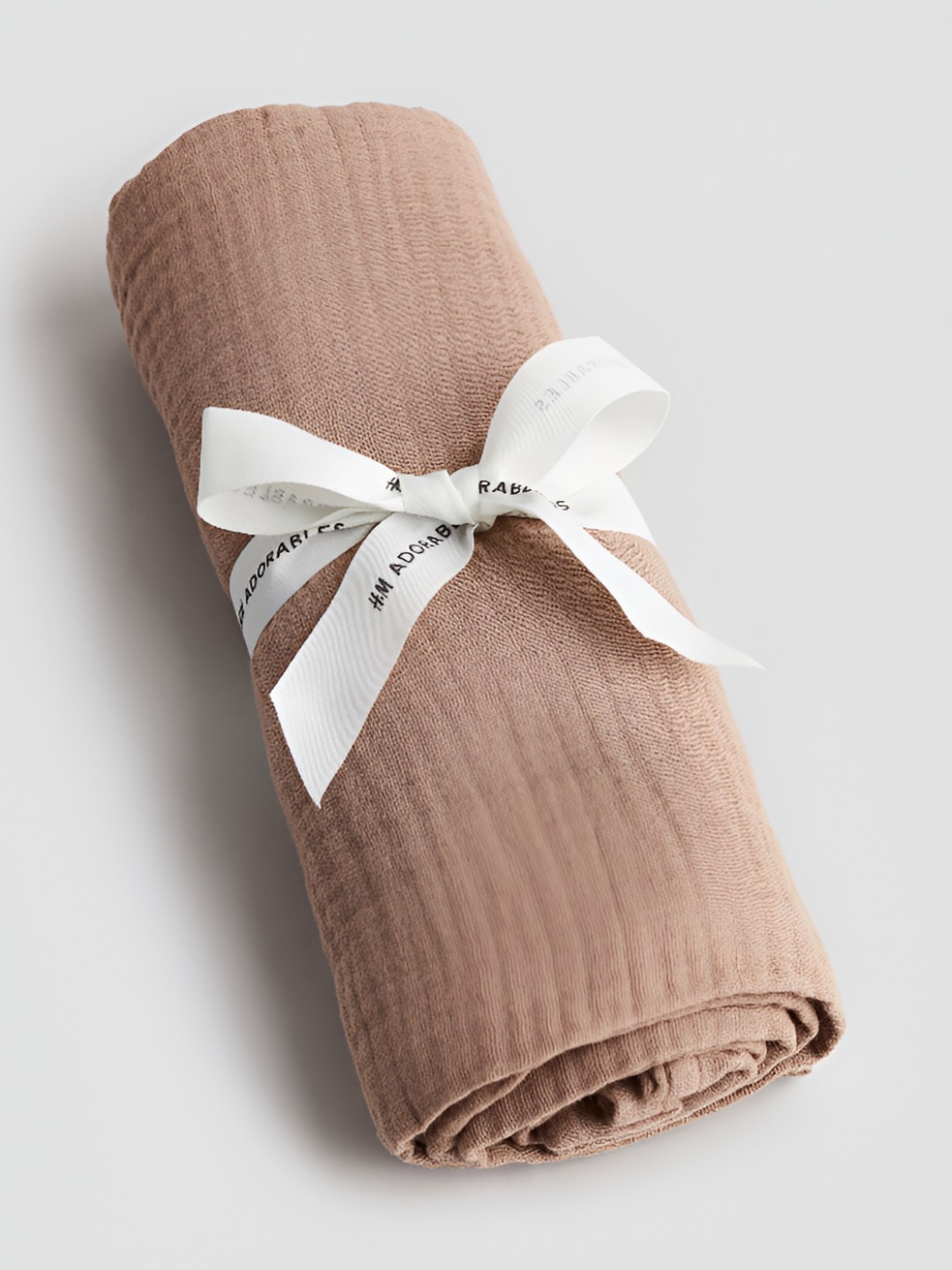 

H&M Beige Cotton Muslin Comfort Blanket