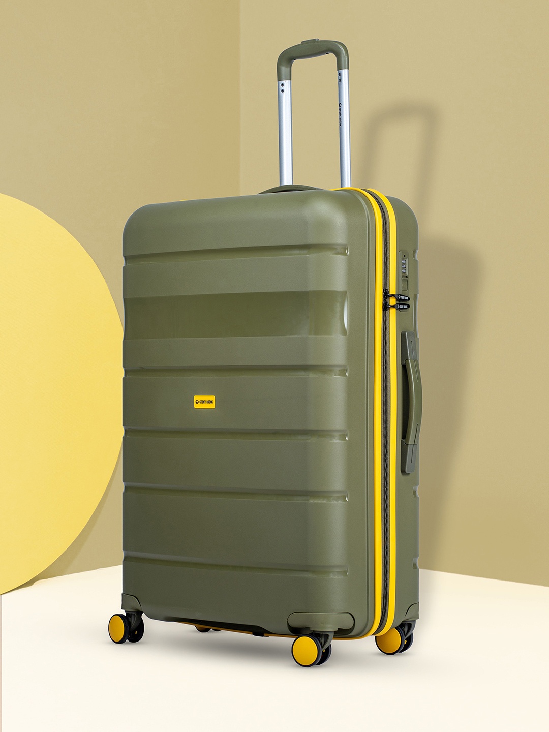 

Stony Brook by Nasher Miles Hard-Sided Large Trolley Bag, Olive