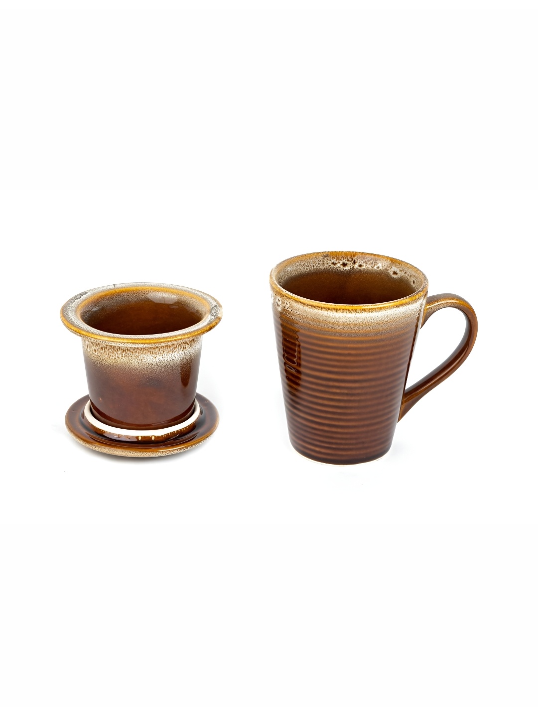 

BODHI HOUSE Infuser Ceramic Glossy Brown Cups & Mugs
