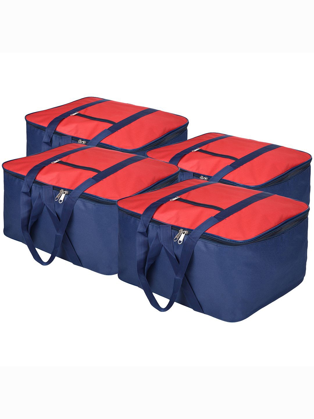 

Kuber Industries Red & Blue 4 Pieces Water Resistant Multi-Utility Organisers