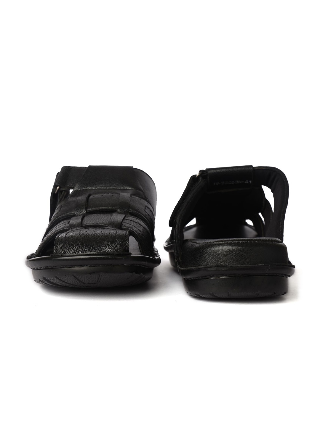

Buckaroo Men Leather Fisherman Sandals, Black