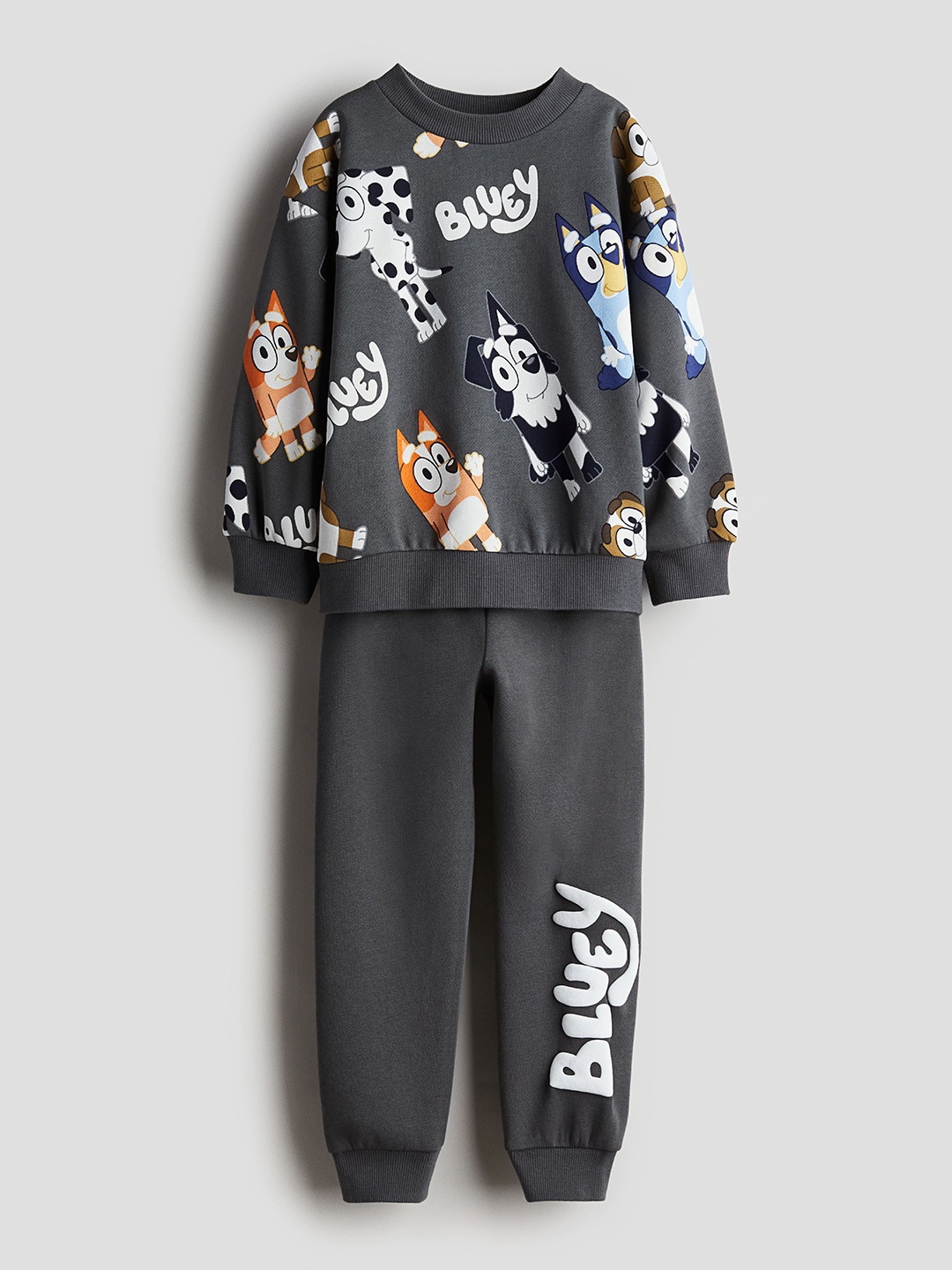 

H&M Boys 2-Piece Printed Sweatshirt Set, Grey