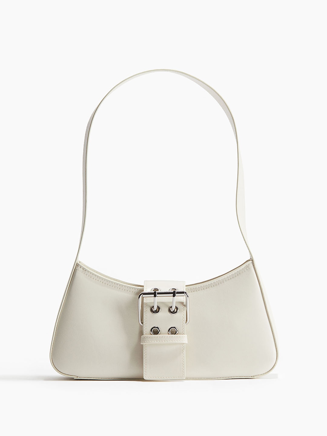 

H&M Buckle-Detail Shoulder Bag, Cream