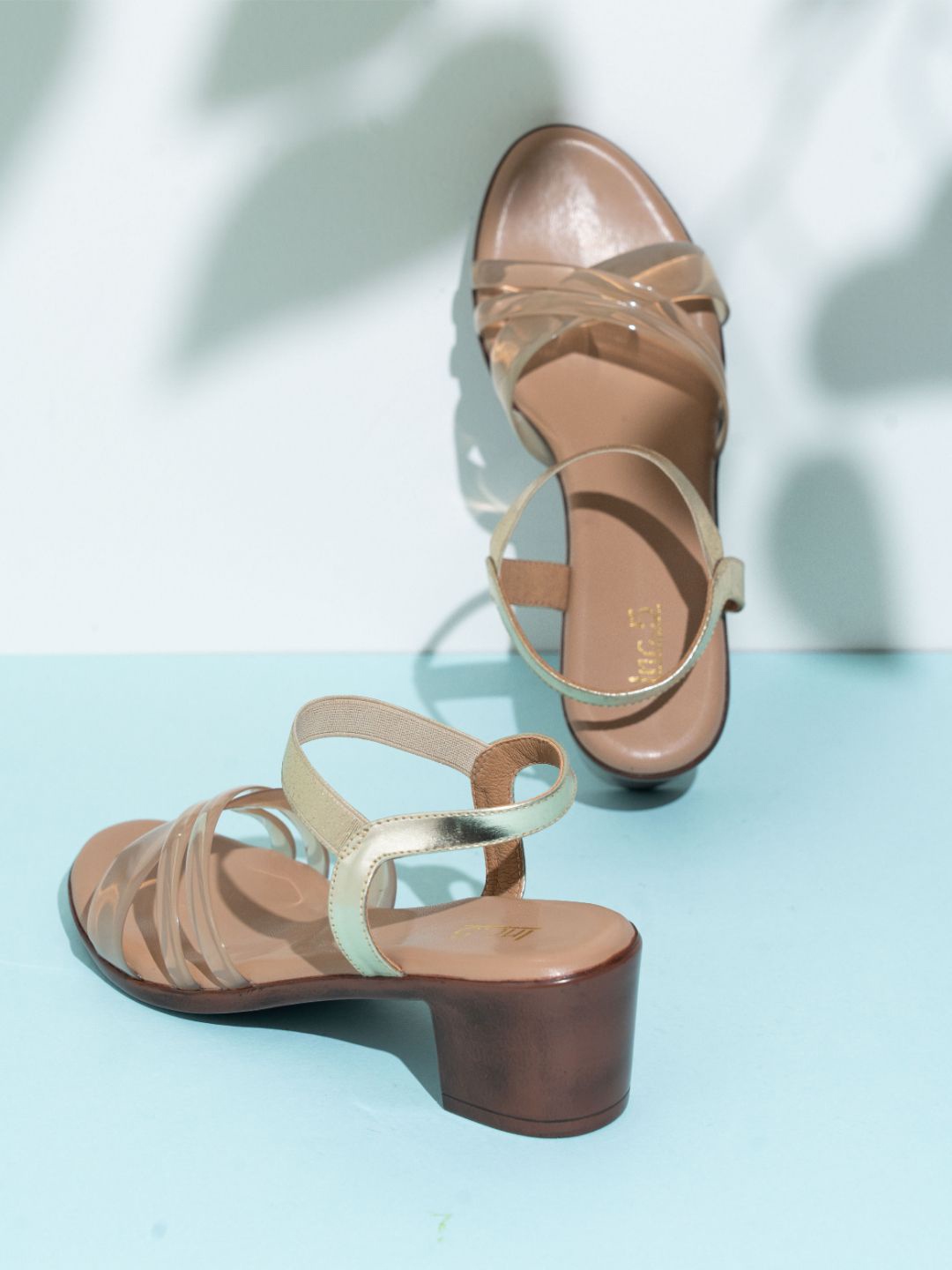 

Inc 5 Women Block Heel Sandals, Transparent