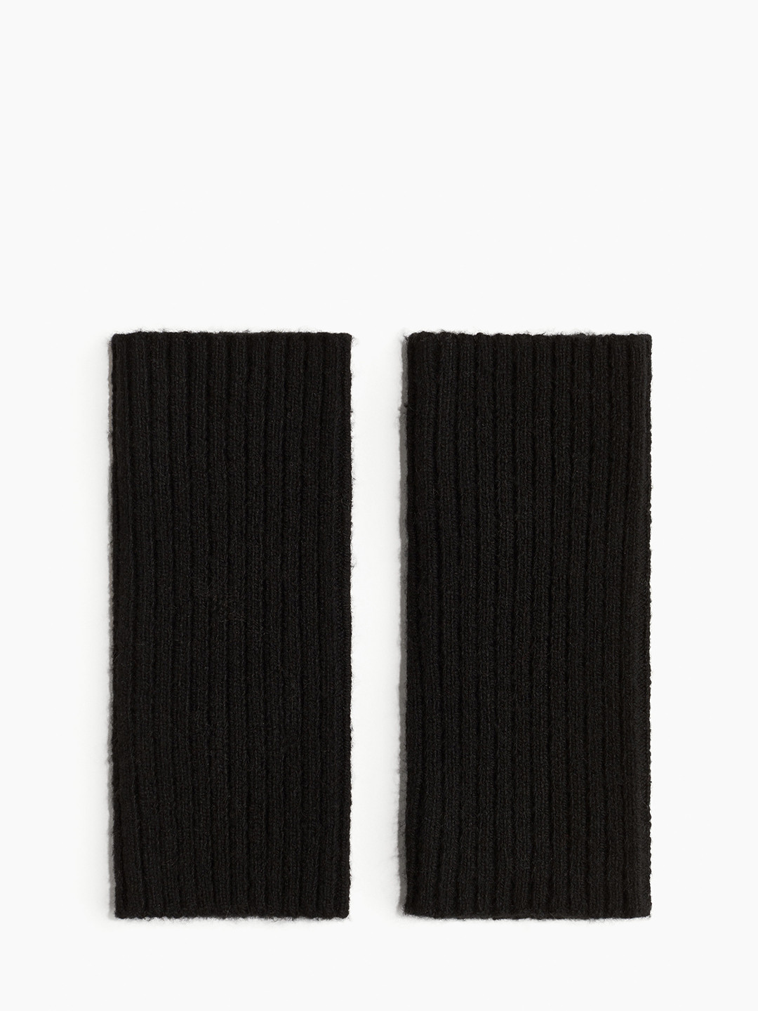 

H&M Women Rib-Knit Wrist Warmers, Black