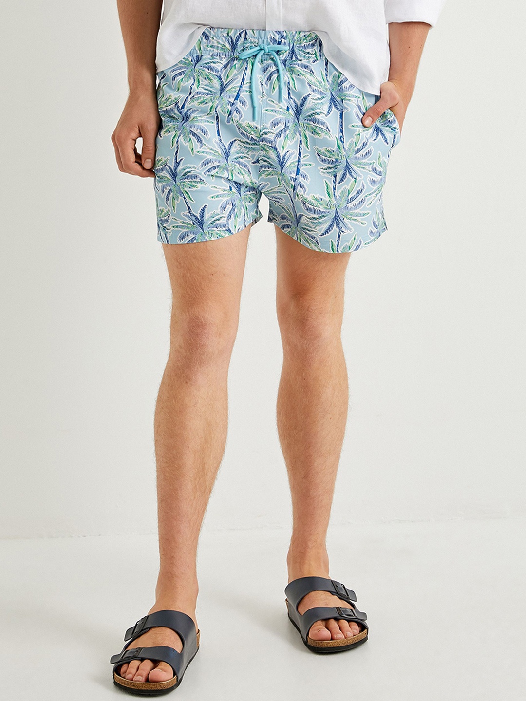 

Koton Printed Swim Bottom, Blue