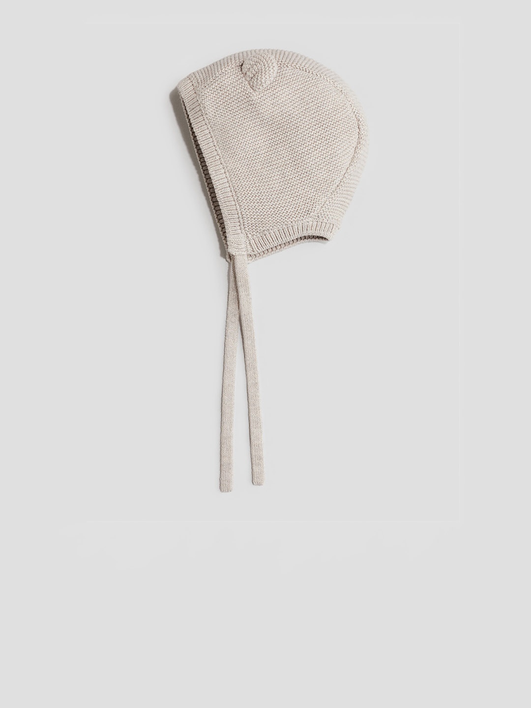 

H&M Boys Knitted Cotton Bonnet, Beige