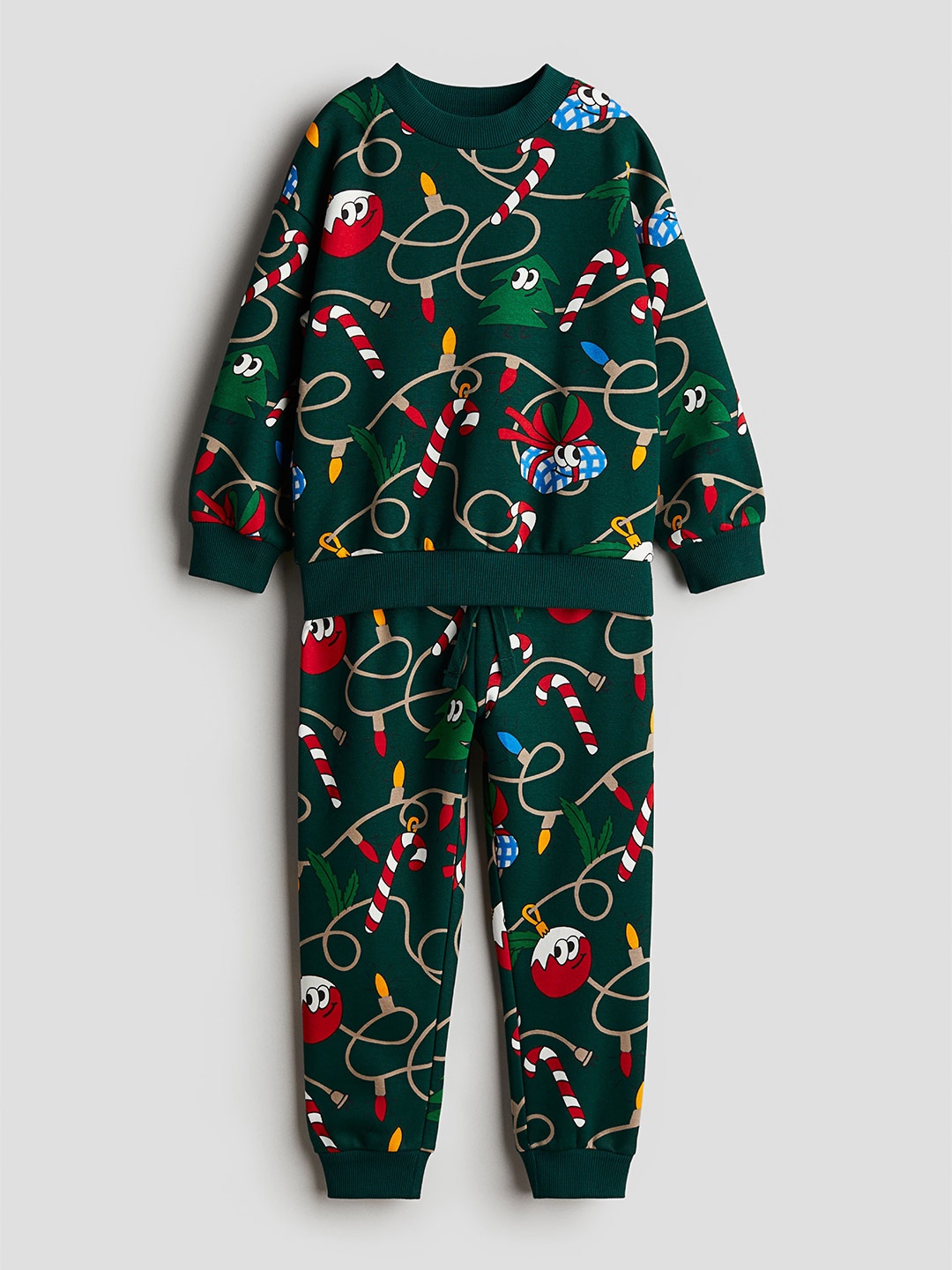 

H&M Boys 2-Piece Sweatshirt Set, Green