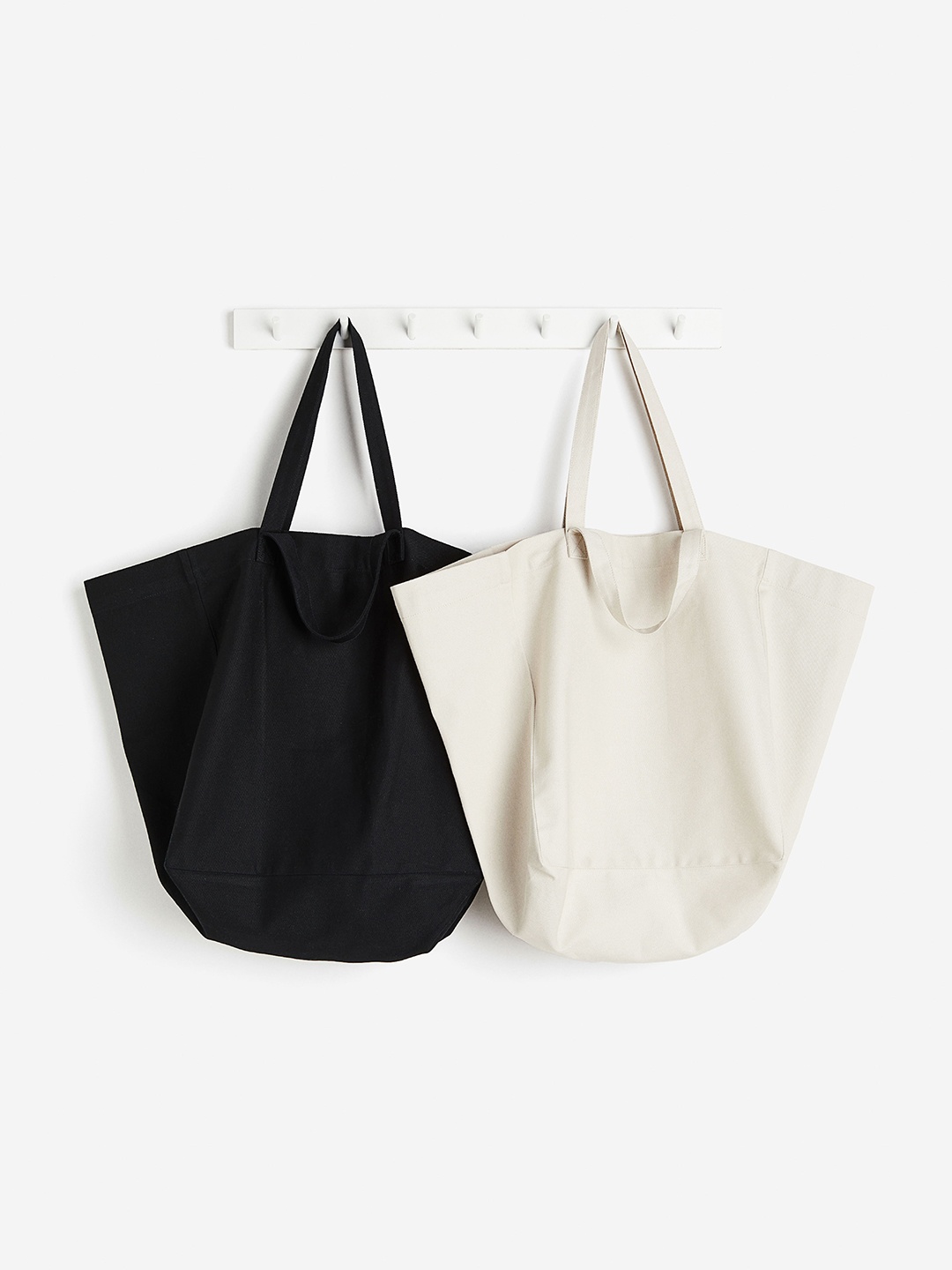

H&M Pure Cotton Canvas Beach Bag, Beige