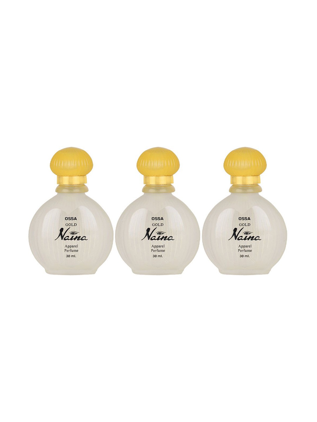 

Ossa Set Of 3 Gold Naina Long Lasting Eau De Perfume - 30 ml Each, White