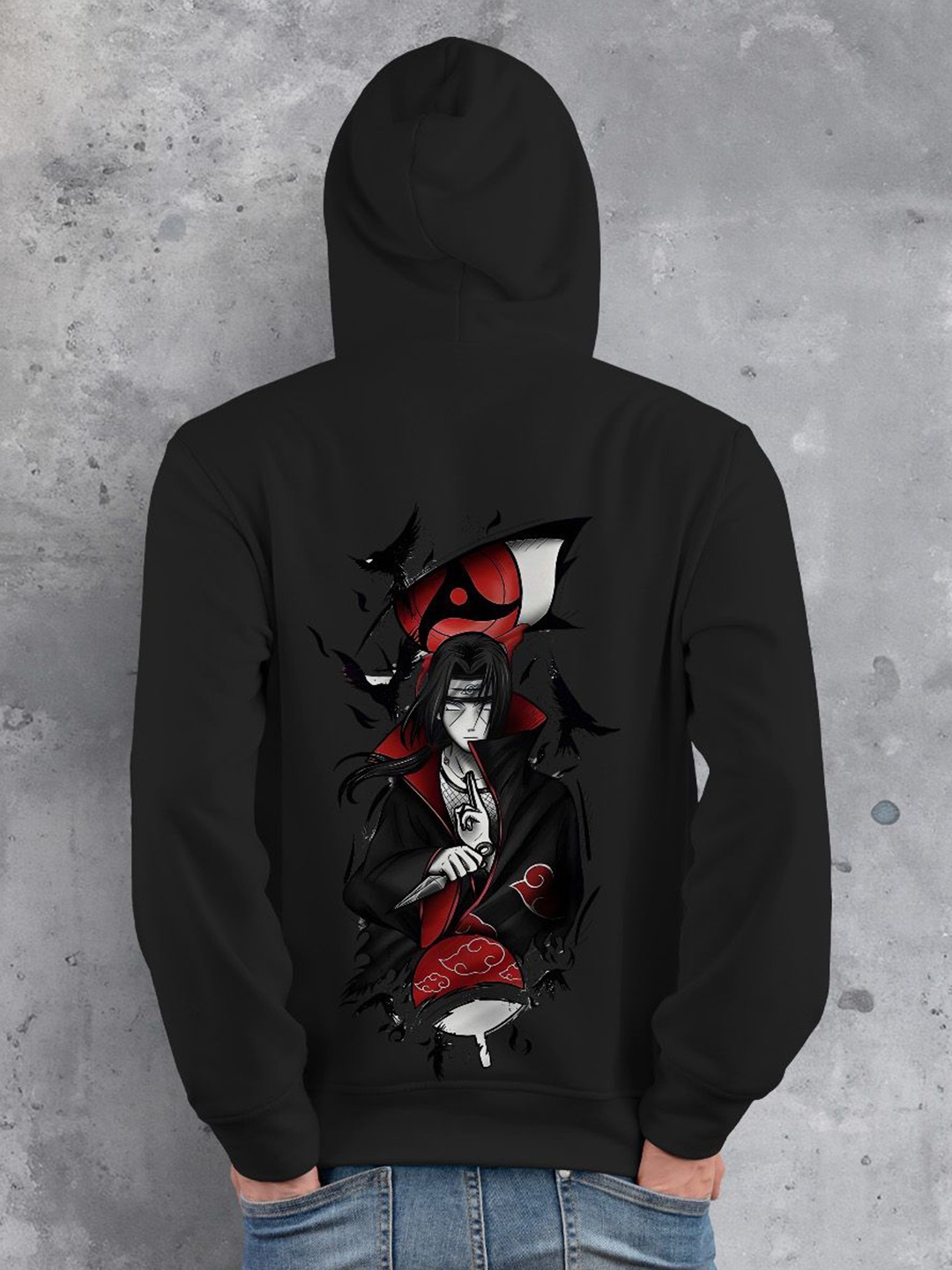 

fanideaz Naruto Printed Hooded Sweatshirt, Black
