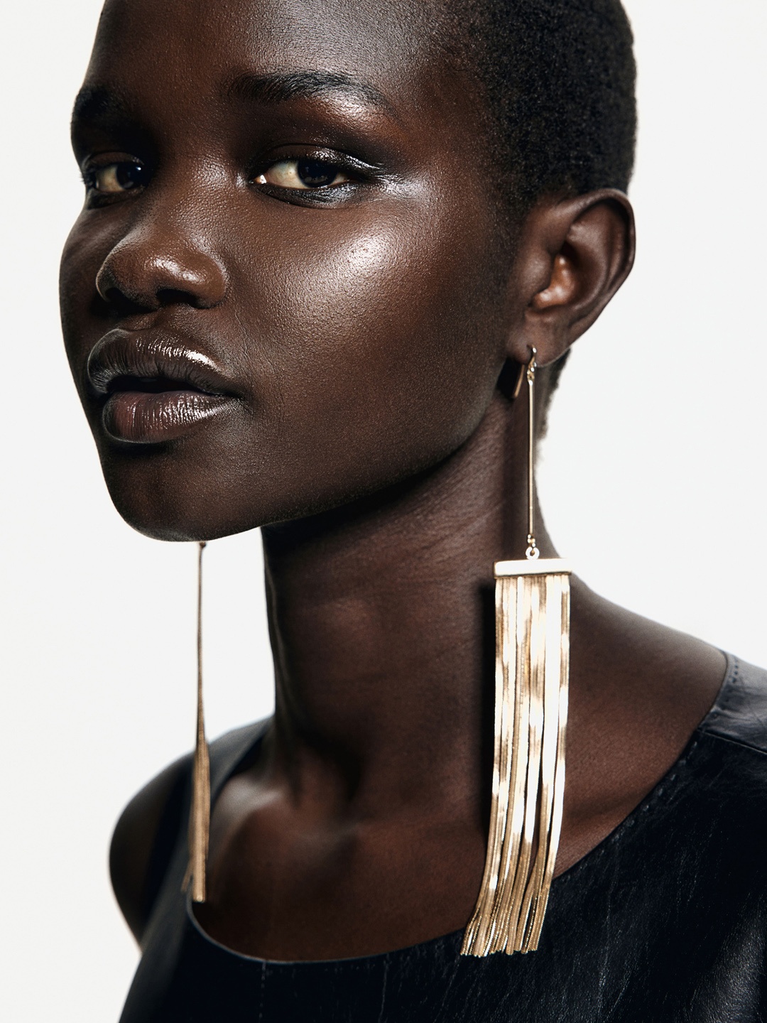 

H&M Fringe-Detail Earrings, Gold