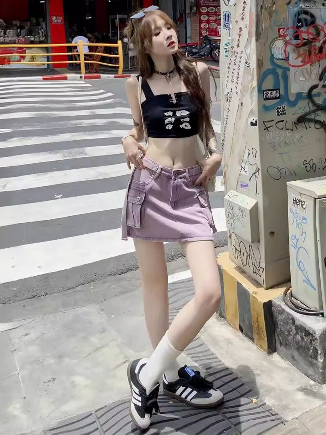 

StyleCast Straight Mini Skirt, Lavender