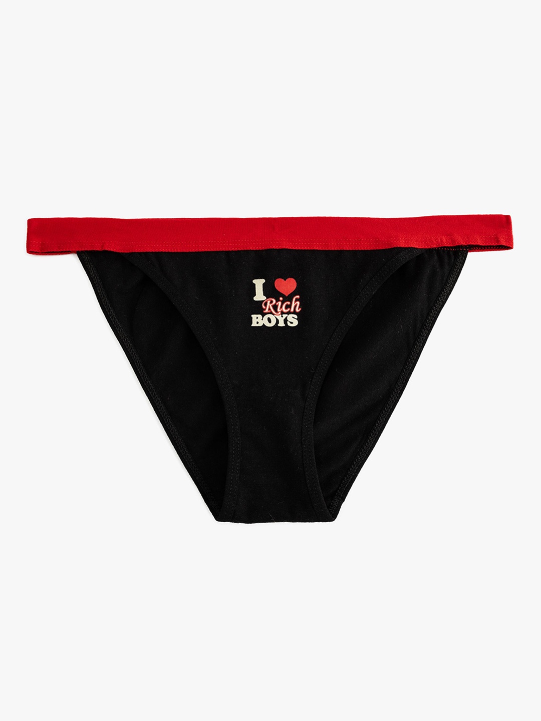 

Koton Mid-Rise Thong Briefs 8684287563056, Black
