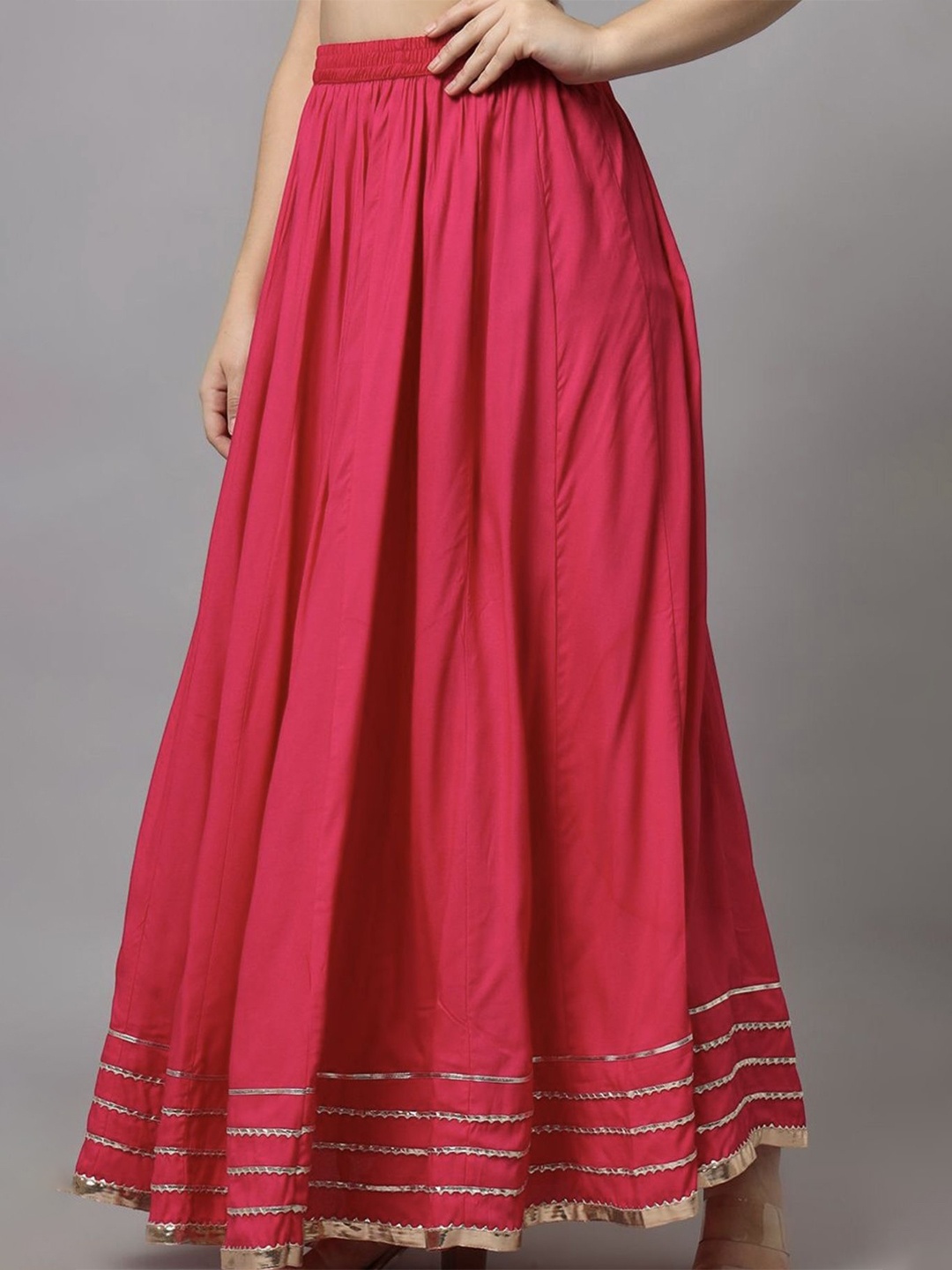 

BCZ Style Women Flared Handloom Ethnic Palazzos, Pink