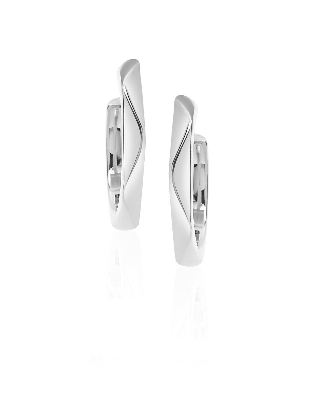 

Kazo Silver-Plated Contemporary Drop Earrings