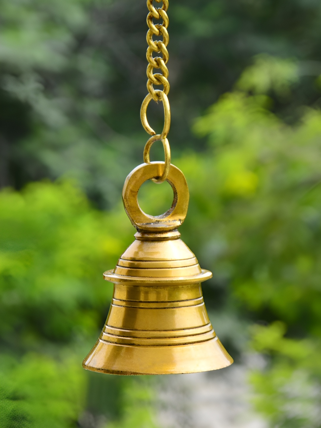 

StyleMyWay Carved Gold-Toned Brass Hanging Pooja Bell