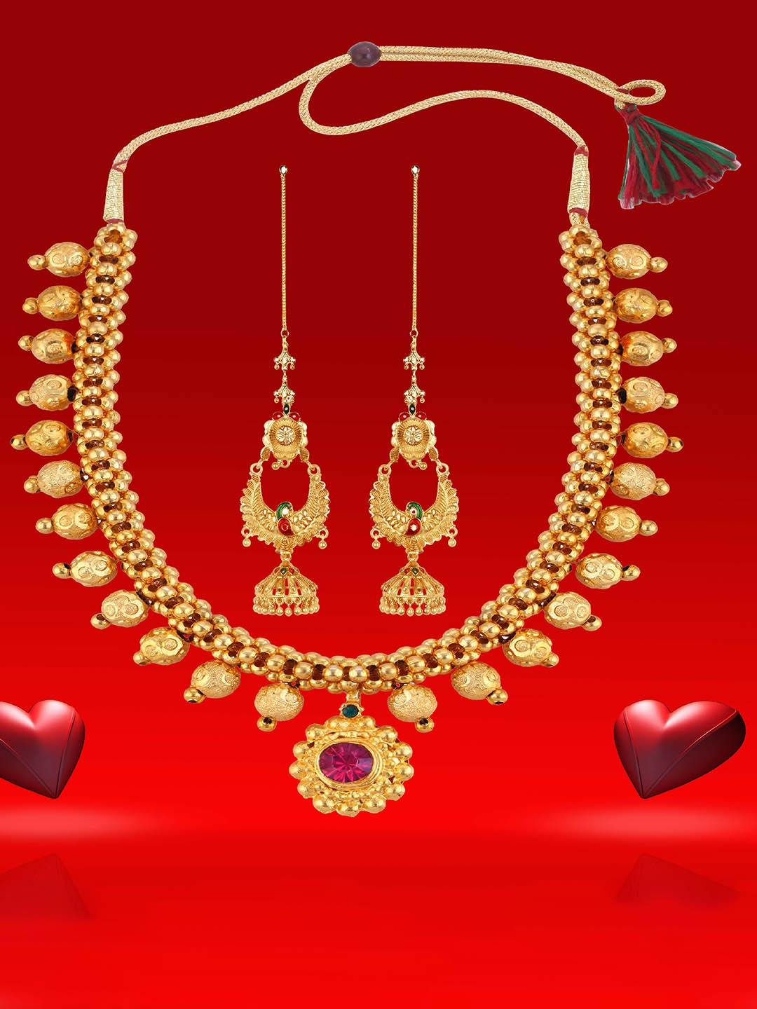 

Heer Collection Gold-Plated Jewellery Set