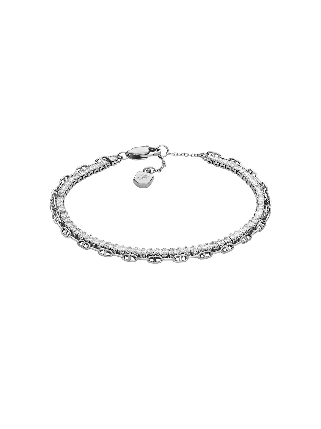 

Fossil Heritage Link Bracelet, Silver