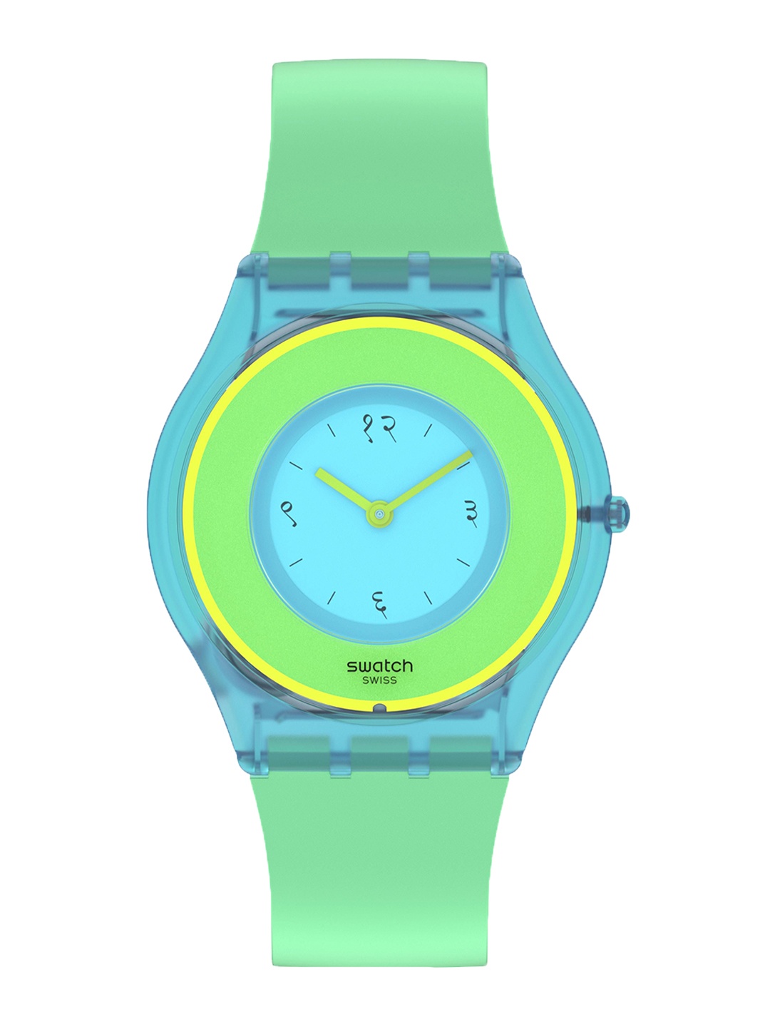 

Swatch Unisex Skeleton Dial & Straps Analogue Watch SS08Z100_SWATCHWATCH, Green