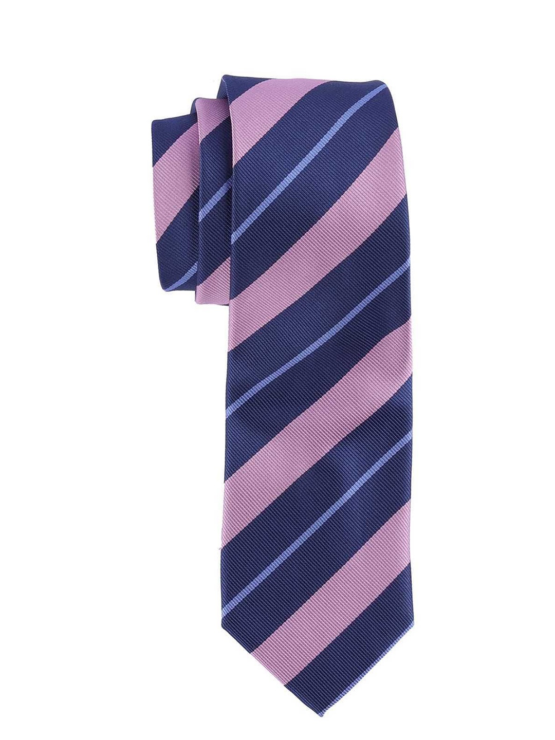

The Tie Hub Men Striped Skinny Tie, Pink