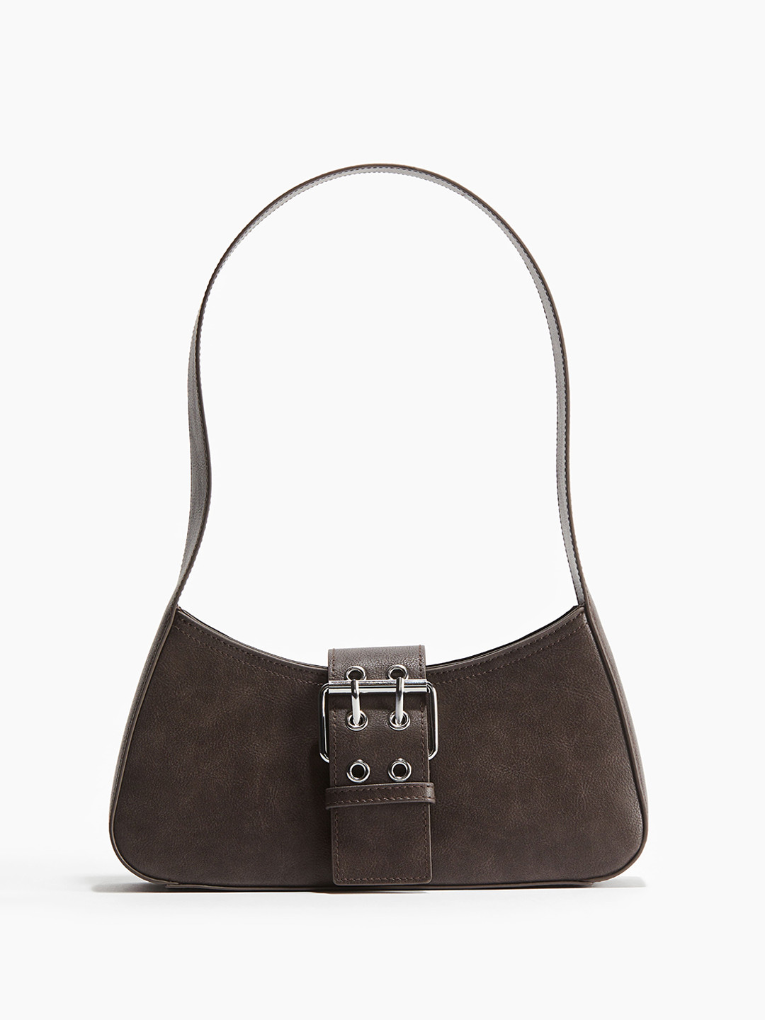 

H&M Buckle-Detail Shoulder Bag, Brown