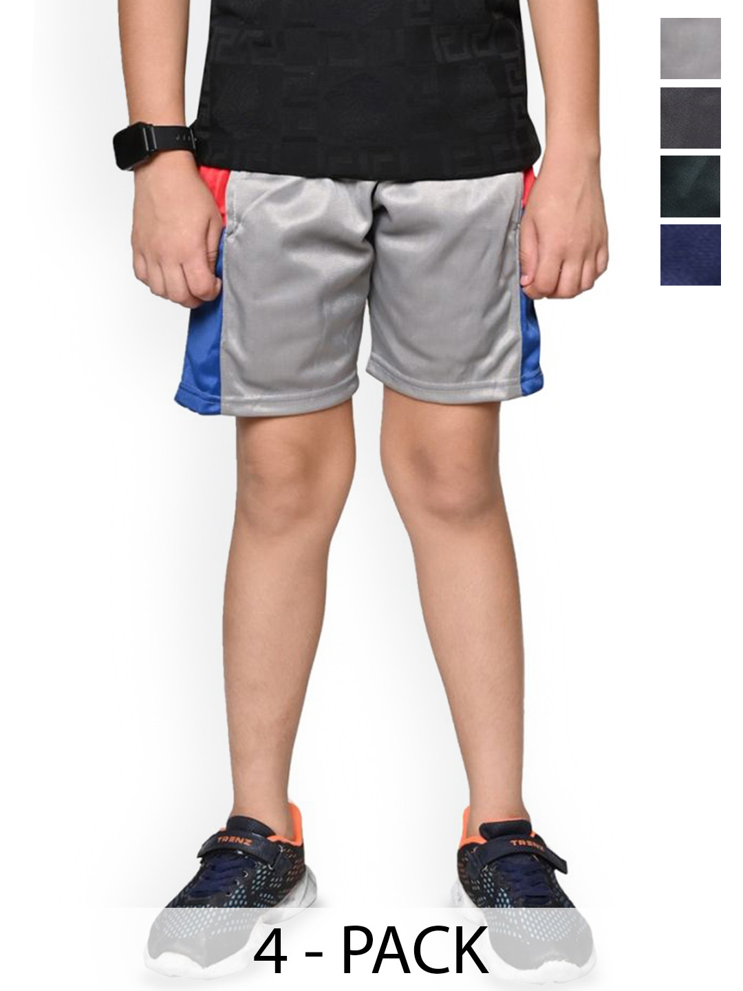 

BAESD Boys Solid High-Rise Shorts, Multi