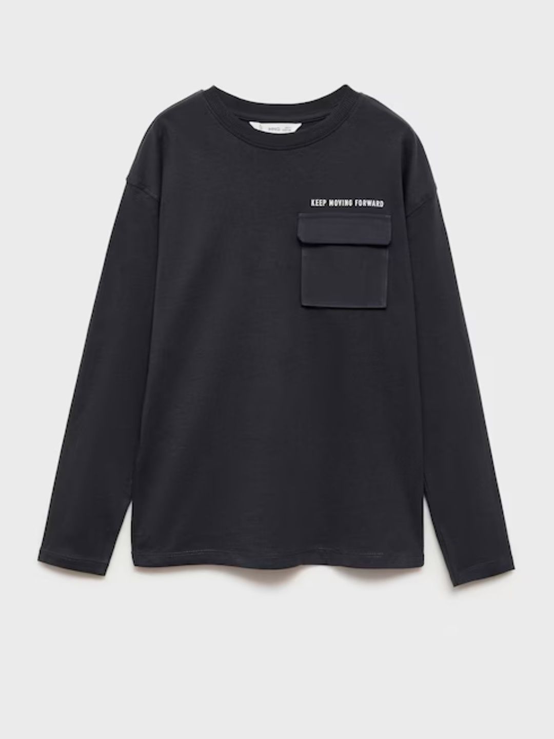 

Mango Kids Boys Pure Cotton T-shirt, Black