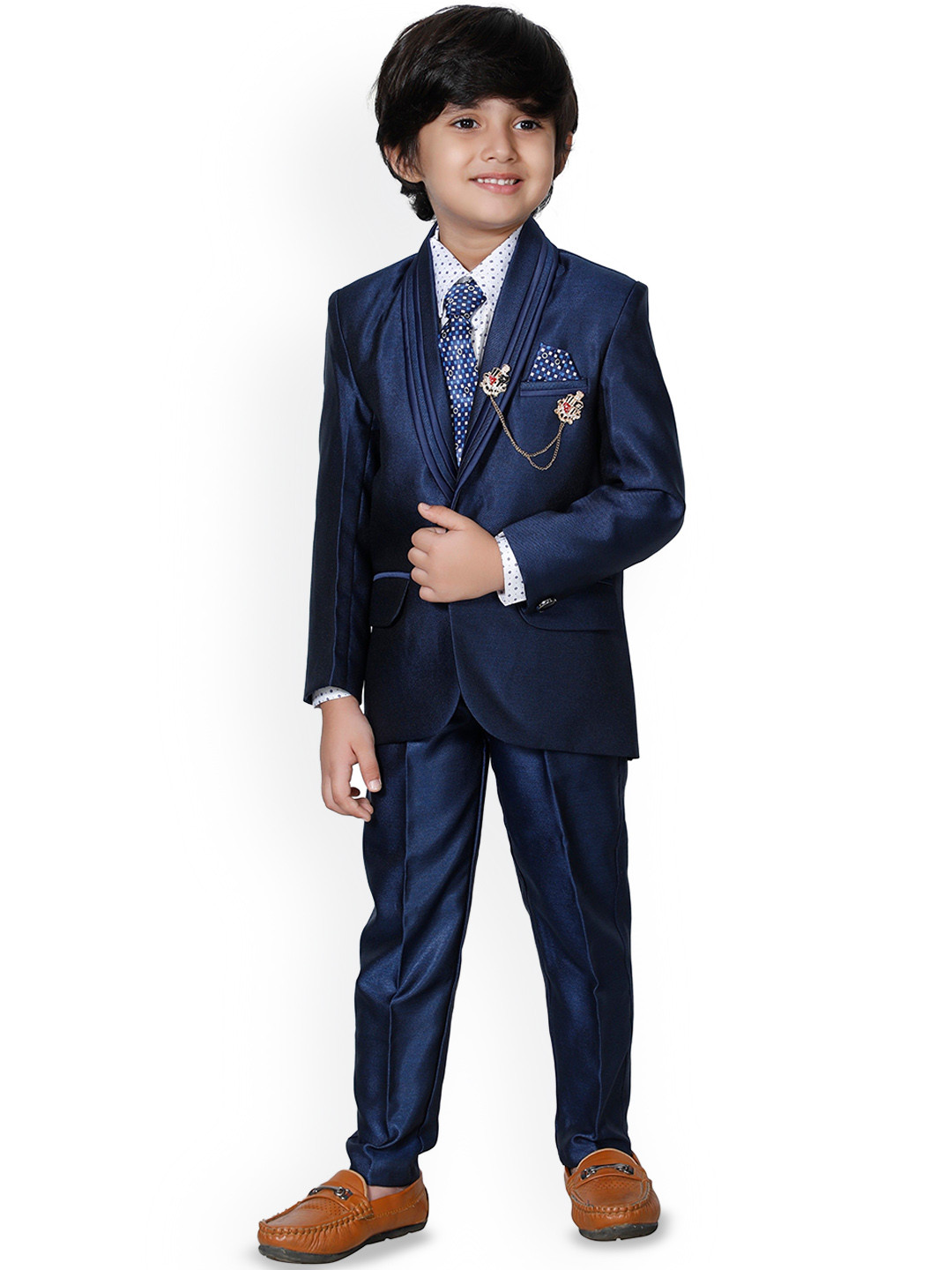 

BAESD Boys Blazer and Trousers Suit, Navy blue