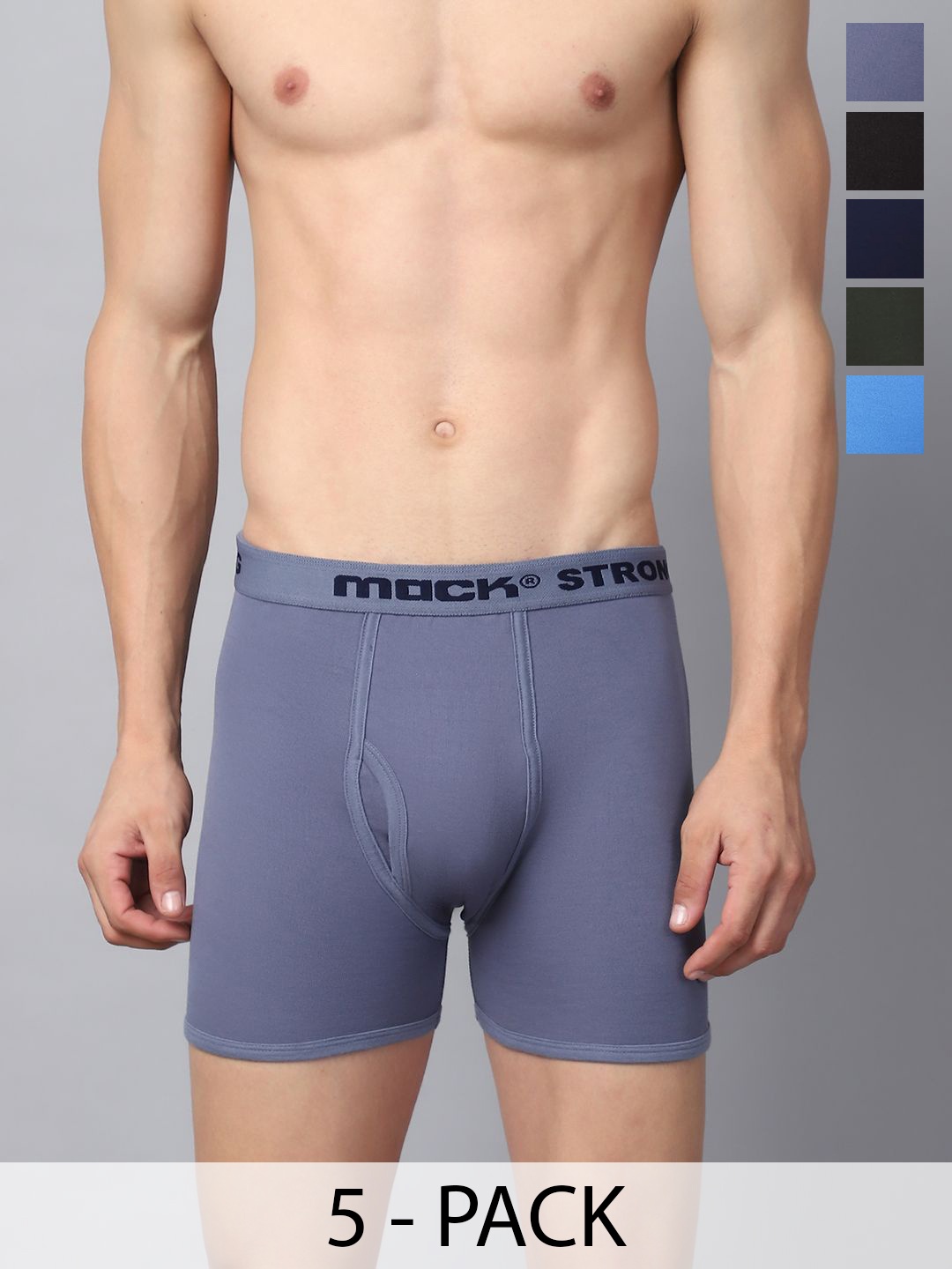 

VIMAL JONNEY Pack Of 5 Assorted Trunks MACK_STRONG_D.._05